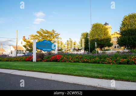 Das historische Hereford Lighthouse wurde im viktorianischen Stil in Wildwood gebaut New Jersey Stockfoto