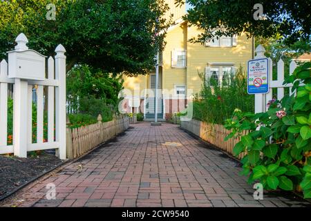 Das historische Hereford Lighthouse wurde im viktorianischen Stil in Wildwood gebaut New Jersey Stockfoto