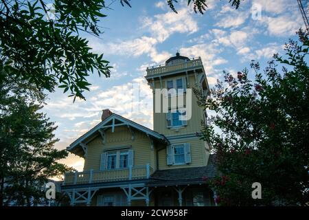 Das historische Hereford Lighthouse wurde im viktorianischen Stil in Wildwood gebaut New Jersey Stockfoto