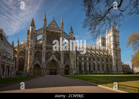 Westminster Abbey, formell mit dem Titel The Collegiate Church of Saint Peter in Westminster, London, Vereinigtes Königreich Stockfoto