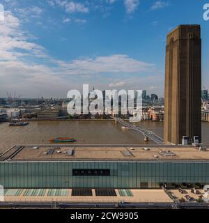 Blick über London vom Tate Modern Museum, London, Großbritannien Stockfoto