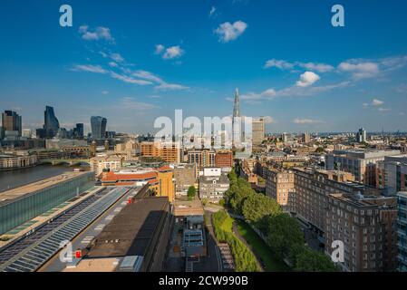 Blick über London vom Tate Modern Museum, London, Großbritannien Stockfoto