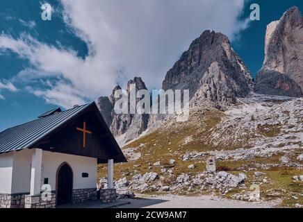 Bilder von der Tour rund um die drei Zinnen von Lavaredo Stockfoto