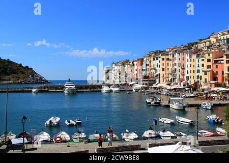 Fünf Länder, Italien - Sommer 2020: Portovenere Landschaft Stockfoto