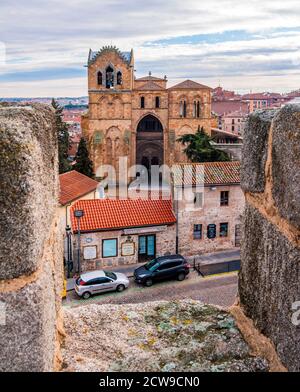 Basílica de San Vicente de las murallas de Ávila. Castilla León. España Stockfoto