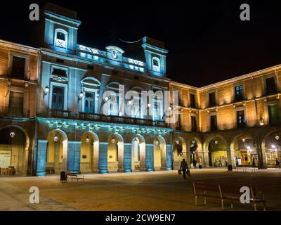 Ayuntamiento y Plaza del Mercado Chico. Ávila. Castilla León. España Stockfoto