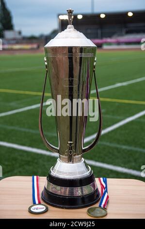 Manchester, Großbritannien. September 2020. MANCHESTER, ENGLAND. 28. SEPTEMBER 2020 The British Championship Trophy during the British Speedway Championship at the National Speedway Stadium, Manchester, England (Credit: Ian Charles) Credit: MI News & Sport /Alamy Live News Stockfoto