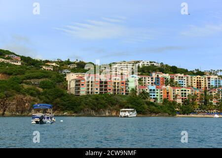 Marriott's Frenchman's Cove Hotel in Long Bay in Charlotte Amalie, Saint Thomas, US Virgin Islands, USA. Stockfoto