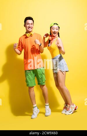 Glücklicher junger Partner Stockfoto