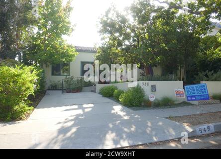 Santa Monica, Kalifornien, USA 28. September 2020 EIN allgemeiner Blick auf die Atmosphäre des ehemaligen Elternhauses der Schauspielerin Shirley Temple in der 948 24th Street in Santa Monica, Kalifornien, USA. Foto von Barry King/Alamy Stockfoto Stockfoto