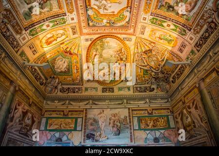 Venuszimmer in der Villa D'Este im italienischen Latium Stockfoto