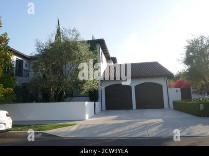 Pacific Palisades, California, USA 28. September 2020 EIN allgemeiner Blick auf die Atmosphäre der Schauspielerin Vivian Vance in ihrem ehemaligen Zuhause am 629 Frontera Drive in Pacific Palisades, Kalifornien, USA. Foto von Barry King/Alamy Stockfoto Stockfoto