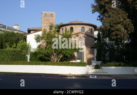 Pacific Palisades, California, USA 28. September 2020 EINE Gesamtansicht der Atmosphäre des Hauses am Frontera Drive in Pacific Palisades, California, USA. Foto von Barry King/Alamy Stockfoto Stockfoto