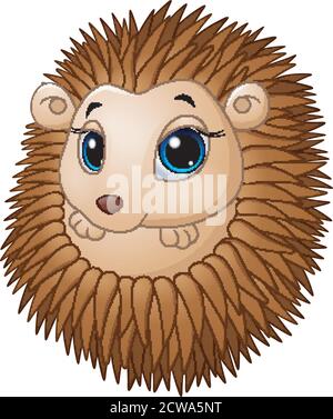 Vektor-Illustration von Cute Baby Igel Stock Vektor