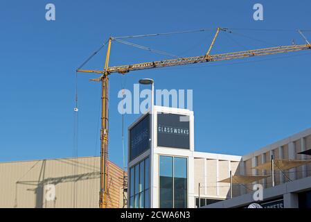 Im Bau ist die Glassworks Entwicklung in Barnsley, South Yorkshire, England Stockfoto