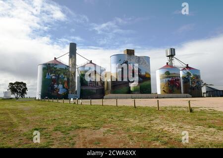 September 2020. Colbinabbin Silo Art, Colbinabbin, Victoria, Australien. Stockfoto