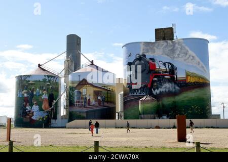 September 2020. Colbinabbin Silo Art, Colbinabbin, Victoria, Australien. Stockfoto