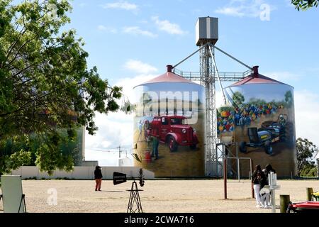 September 2020. Colbinabbin Silo Art, Colbinabbin, Victoria, Australien. Stockfoto