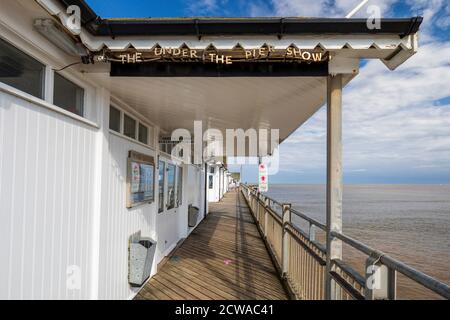 Unter dem Pier Show, Arcade-Spiele, Southwold Pier, Suffolk, England Stockfoto