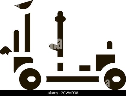 Astronaut Moon Rover Icon Illustration Stock Vektor