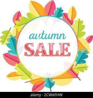 Herbstlaub Verkauf Stock Vektor