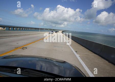 Neue Seven Mile Brücke verbindet die Keys mit dem Festland, Key West, Florida, USA Stockfoto