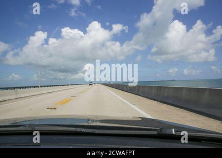 Neue Seven Mile Brücke verbindet die Keys mit dem Festland, Key West, Florida, USA Stockfoto