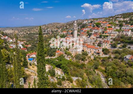 Lozisca Dorf, Insel Brac Stockfoto