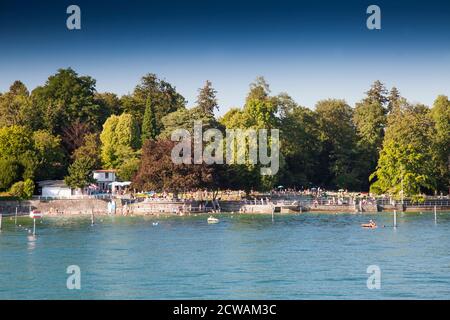 Badegebiet,Bad Schachen, Bodensee, Baden-Württemberg, Deutschland, Europa Stockfoto