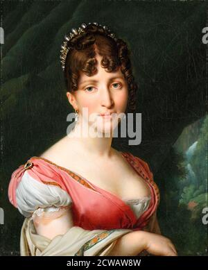 Hortense de Beauharnais (1783-1837), Königin Consort von Holland, Porträtmalerei von Anne-Louis Girodet-Trioson, 1805-1809 Stockfoto