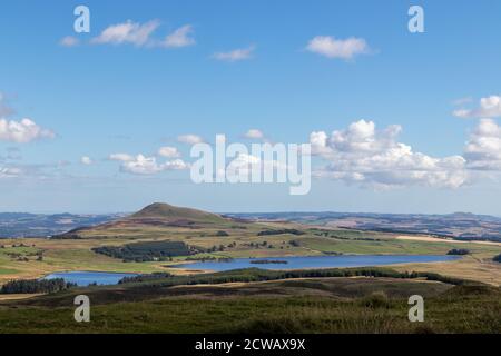 Auf der Suche nach Osten Lomond Hügel von Bishop Hill Fife Schottland Stockfoto