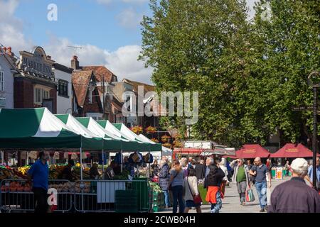 Salisbury Market, Wiltshire, Großbritannien Stockfoto