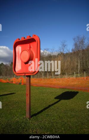 Parc Cwm Darran, ein friedlicher Landpark, der im Daran Valley, zwei Meilen nördlich von Bargoed, versteckt liegt. Stockfoto