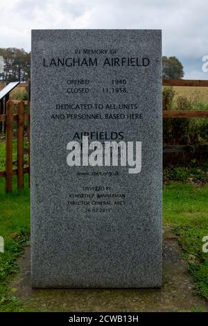 RAF Langahm Spitfire & Dome Anti-Aircraft Gunnery Trainer Stockfoto