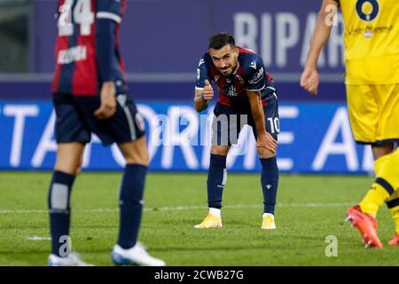 Nicola Sansone (FC Bologna) während Bologna gegen Parma, italienische Fußballserie A Spiel in Bologna, Italien, September 28 2020 Stockfoto