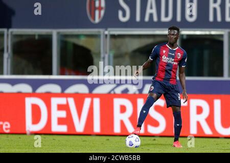 Bologna, Italien. September 2020. Bologna, Italien, Dall'Ara Stadium, 28. September 2020, Musa Barrow (FC Bologna) während Bologna gegen Parma - italienisches Fußballspiel Serie A - Credit: LM/Francesco Scaccianoce Credit: Francesco Scaccianoce/LPS/ZUMA Wire/Alamy Live News Stockfoto