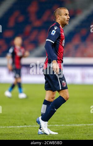 Bologna, Italien. September 2020. Bologna, Italien, Dall'Ara Stadium, 28. September 2020, Rodrigo Palacio (FC Bologna) während Bologna gegen Parma - italienisches Fußballspiel Serie A - Credit: LM/Francesco Scaccianoce Credit: Francesco Scaccianoce/LPS/ZUMA Wire/Alamy Live News Stockfoto