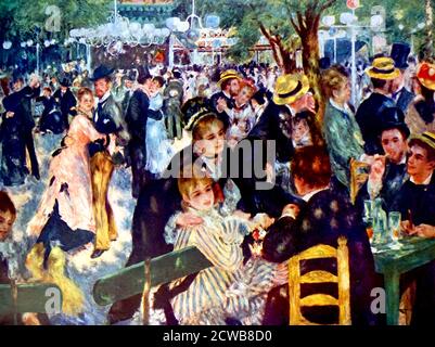 Gemälde mit dem Titel 'Bal du Moulin de la Galette' von Pierre-Auguste Renoir (1841-1919) ein französischer Künstler Stockfoto