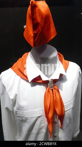 Uniform einer sowjetischen kommunistischen Partei Jugend Kader. Russisch. Ca. 1965 Stockfoto