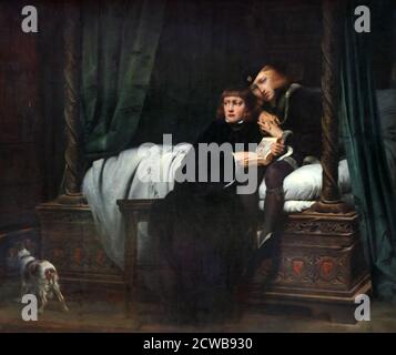 Gemälde mit dem Titel 'die Kinder von Edward' von Paul Delaroche. Paul Delaroche (1797-1856) ein französischer Maler Stockfoto