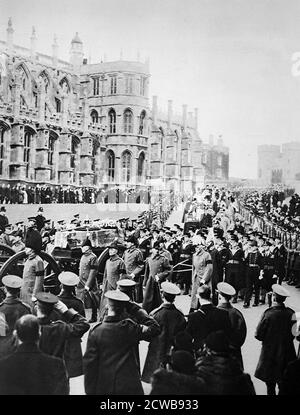 Foto während der staatlichen Trauerprozession von George V. aufgenommen Stockfoto