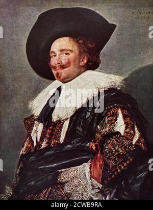 Gemälde mit dem Titel 'der lachende Kavalier' von Frans Hals. Frans Hals der Ältere (1582-1666) ein holländischer Maler des Goldenen Zeitalters Stockfoto