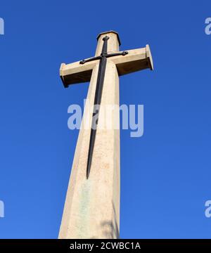 Der militärische Friedhof von Etaples ist ein Friedhof der Commonwealth war Graves Commission in Etaples, in der Nähe von Boulogne an der Nordwestküste Frankreichs. Auf dem Friedhof befinden sich über 11,500 Tote aus dem 1. Und 2. Weltkrieg Stockfoto