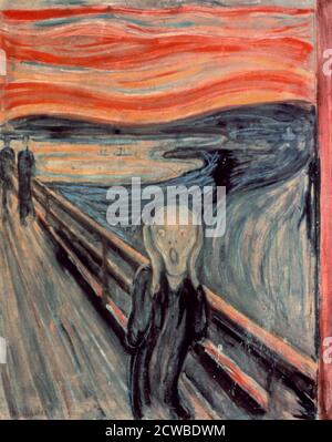 Leinwanddruck 'The Scream' Von Edvard Munch – Gerahmt, 50 X 76 Cm, Hochwertige Reproduktion Für Wanddekoration