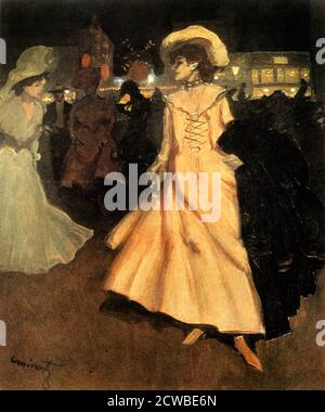 Leaving the Moulin Rouge', 1901-1902 Künstler: Tony Minartz. Ein Graveur und Autodidakt Maler Minartz wurde von Toulouse-Lautre beeinflusst