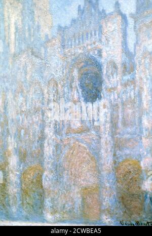 Rouen Cathedral, Sunlight Effect', 1894 Künstler: Claude Monet. Monet war ein französischer Maler, ein Begründer der französischen Impressionistenmalerei und der konsequenteste und produktivste Praktiker der Bewegungsphilosophie. Stockfoto