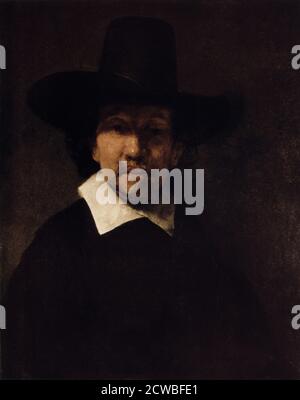 Porträt des Dichters Jeremias de Decker', von Rembrandt Harmensz van Rijn, c1666. Stockfoto