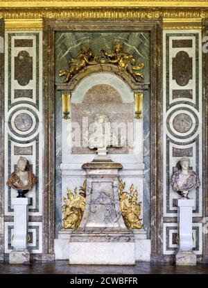 Büste von Louis XIV, Salon de Diane, Grand Apartment, Chateau de Versailles, Frankreich, 17. Jahrhundert. Von Gian Lorenzo Bernini Stockfoto