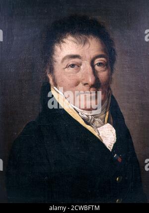 Portrait of a man', c1780-1845. Künstler: Louis Leopold Boilly. Louis-Leopold Boilly (1761-1845) war ein französischer Maler und Zeichner. Ein begnadeter Schöpfer von beliebten Porträtgemälden. Stockfoto