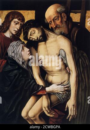 Abfahrt vom Kreuz' von rogier van der weyden, C1430. Stockfoto